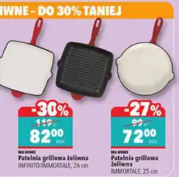 Biedronka Patelnia grillowa żeliwna Immortale, 25 cm oferta