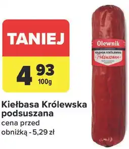 Carrefour Kiełbasa Królewska podsuszana oferta