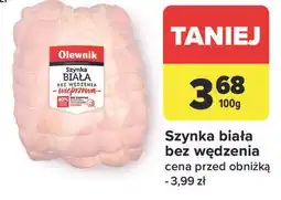 Carrefour Szynka biała bez wędzenia oferta