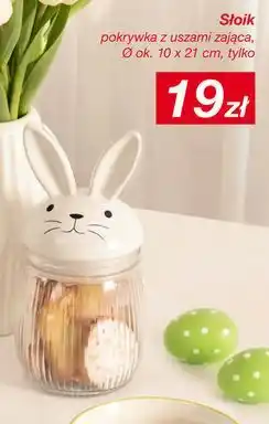 KiK Słoik z pokrywką z uszami zająca oferta