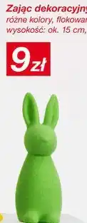 KiK Zając dekoracyjny flokowany 15 cm oferta