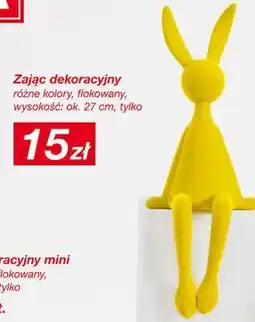 KiK Zając dekoracyjny flokowany 27 cm oferta