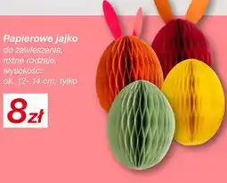 KiK Papierowe jajko do zawieszenia 12-14 cm oferta
