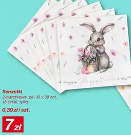 KiK Serwetki 3-warstwowe, ok. 33 x 33 cm, 18 sztuk oferta