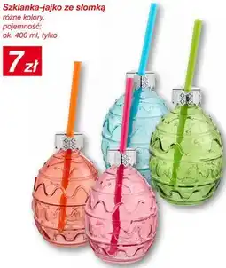 KiK Szklanka-jajko ze słomką oferta