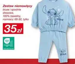 KiK Zestaw niemowlęcy bluza i spodnie dresowe Stitch oferta
