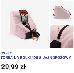 Decathlon OXELO TORBA NA ROLKI 100 S JASNORÓŻOWY oferta