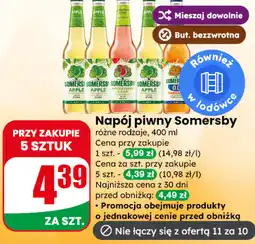 Dino Napój piwny Somersby (różne rodzaje) oferta