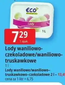 E.Leclerc Lody waniliowo-czekoladowe/waniliowo-truskawkowe E.C.O oferta
