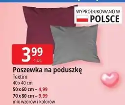 E.Leclerc Poszewka na poduszkę Textim 40x40 cm oferta