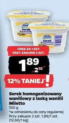 Netto Serek homogenizowany waniliowy z laską wanilii oferta
