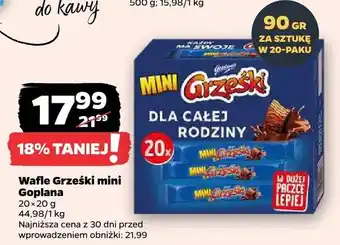 Netto Wafle grzeski mini goplana oferta