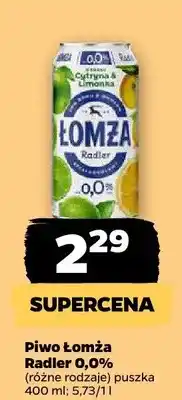 Netto Piwo Łomża Radler 0,0% oferta
