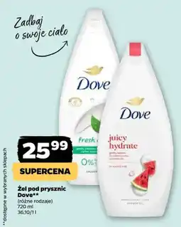 Netto Żel pod prysznic Dove oferta
