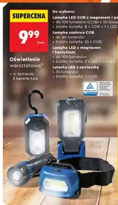 Biedronka Lampka LED COB z magnesem i podstawką oferta