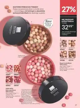 Avon Perełki do twarzy kultowe róż lub brązer w aksamitnie perłowych perełkach Light Bronze oferta