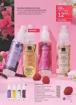 Avon Mgiełka do ciała brzoskwinia i waniliowa orchidea oferta