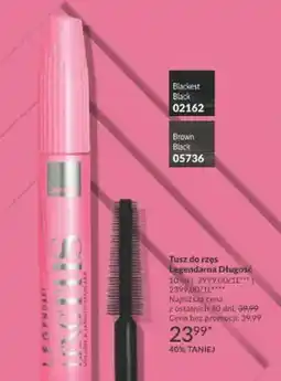 Avon Tusz do rzęs legendarna długość Brown Black oferta