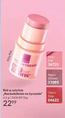Avon Róż w sztyfcie Rozświetlenie na życzenie Cherry Drop oferta