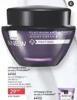 Avon Krem liftingujący na noc z Protinolem oferta