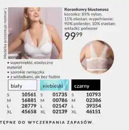 Avon Biustonosz koronkowy czarny oferta