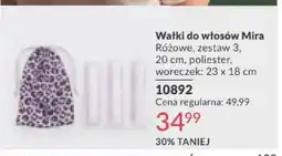 Avon Wałki do włosów Mira różowe, zestaw 3, 20 cm, poliester oferta