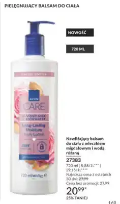 Avon Nawilżający balsam do ciała z mleczkiem migdałowym i wodą różaną oferta