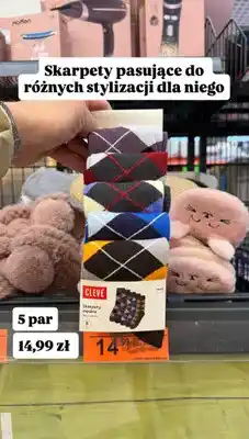 Biedronka Skarpety męskie 5 par oferta