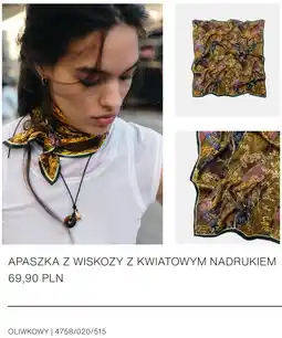 ZARA APASZKA Z WISKOZY Z KWIATOWYM NADRUKIEM oferta