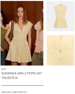 ZARA SUKIENKA MINI Z POPELINY oferta