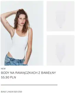 ZARA BODY NA RAMIĄCZKACH Z BAWEŁNY oferta