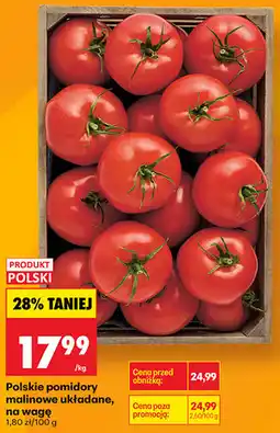 Biedronka Polskie pomidory malinowe układane, na wagę oferta
