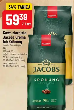 Polomarket Kawa ziarnista Jacobs Crema lub Krönung oferta