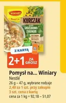 E.Leclerc Kurczak w sosie śmietanowo-ziołowym Winiary Pomysł Na oferta