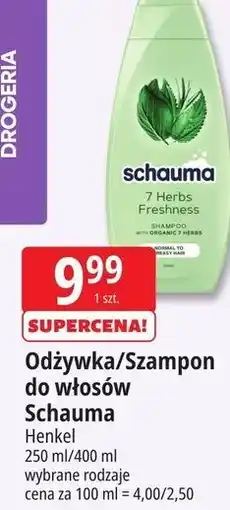 E.Leclerc Odżywka do włosów ziołowa Schauma 7 Herbs oferta
