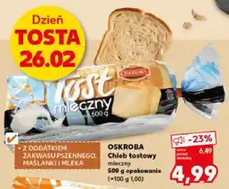 Kaufland Chleb tostowy mleczny 500g opakowanie oferta