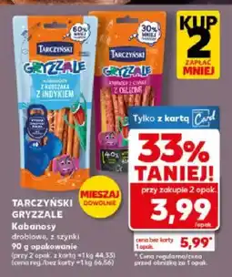 Kaufland Kabanosy Gryzzale z szynki oferta