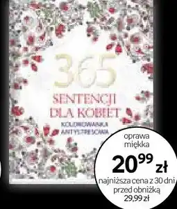 Empik Kolorowanka antystresowa 365 Sentencji dla kobiet oferta