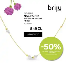 Briju Naszyjnik mieszane złoto perły oferta