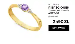 Briju Pierścionek złoto, brylanty ametyst oferta