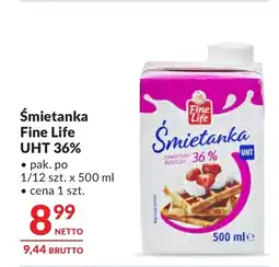 Makro Śmietanka Fine life oferta
