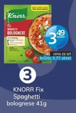 Specjał Knorr fix spaghetti bolognese oferta