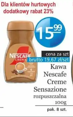 Specjał Kawa Nescafe Creme Sensazione rozpuszczalna oferta