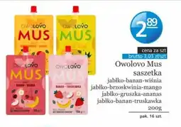 Specjał Owolovo Mus saszetka oferta
