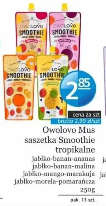 Specjał Owolovo Mus saszetka Smoothie tropikalne oferta