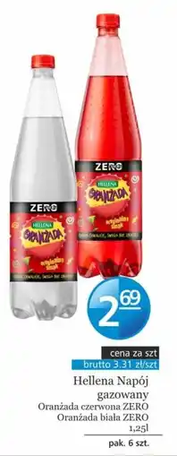 Specjał Hellena napój gazowany oranżada czerwona zero oranżada biała zero oferta