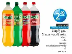 Specjał Napój gaz. Maxer +20% soku oferta