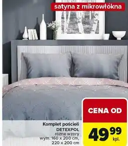 Carrefour Komplet pościeli DETEXPOL satyna z mikrowłókna oferta