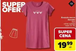 Carrefour Koszula nocna damska TEX różne rodzaje rozm. S - XL oferta