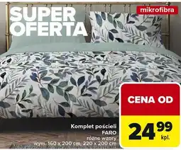 Carrefour Komplet pościeli FARO mikrofibra oferta